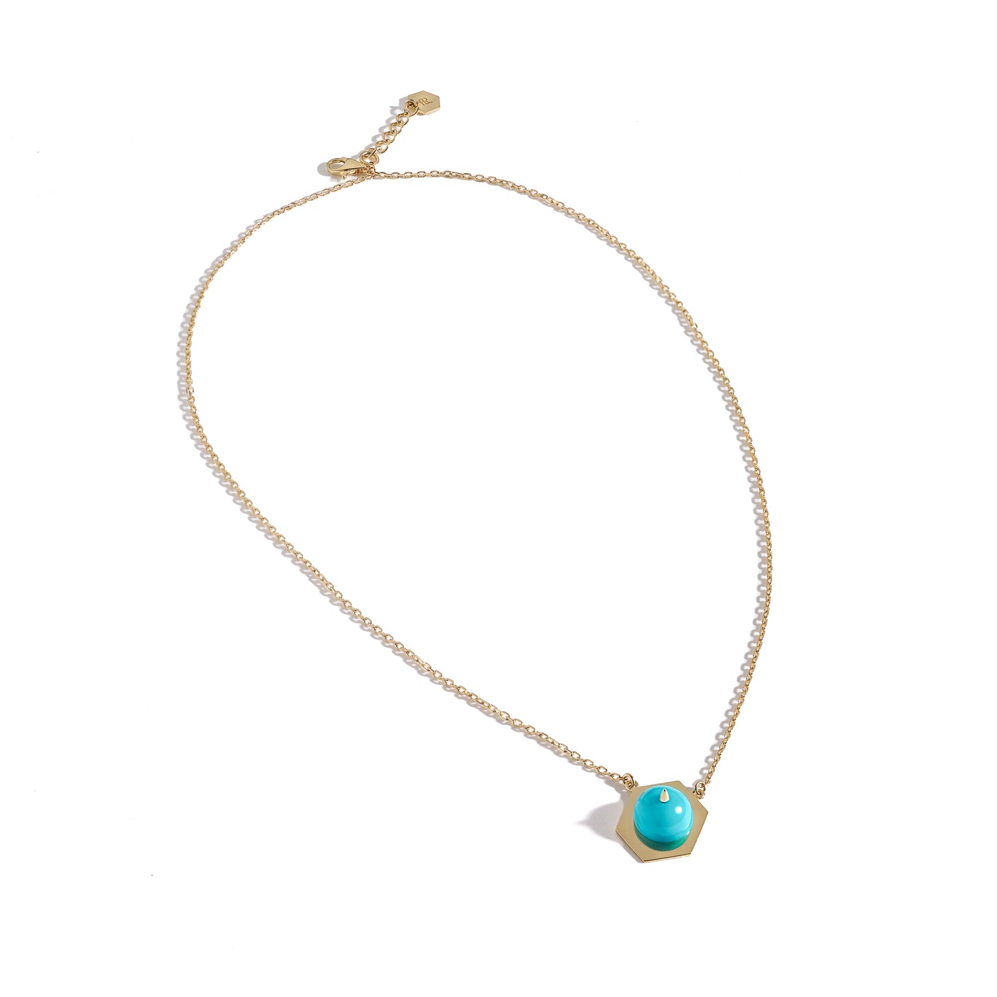 Tergum VII Collier, Hex 1, Turquoise