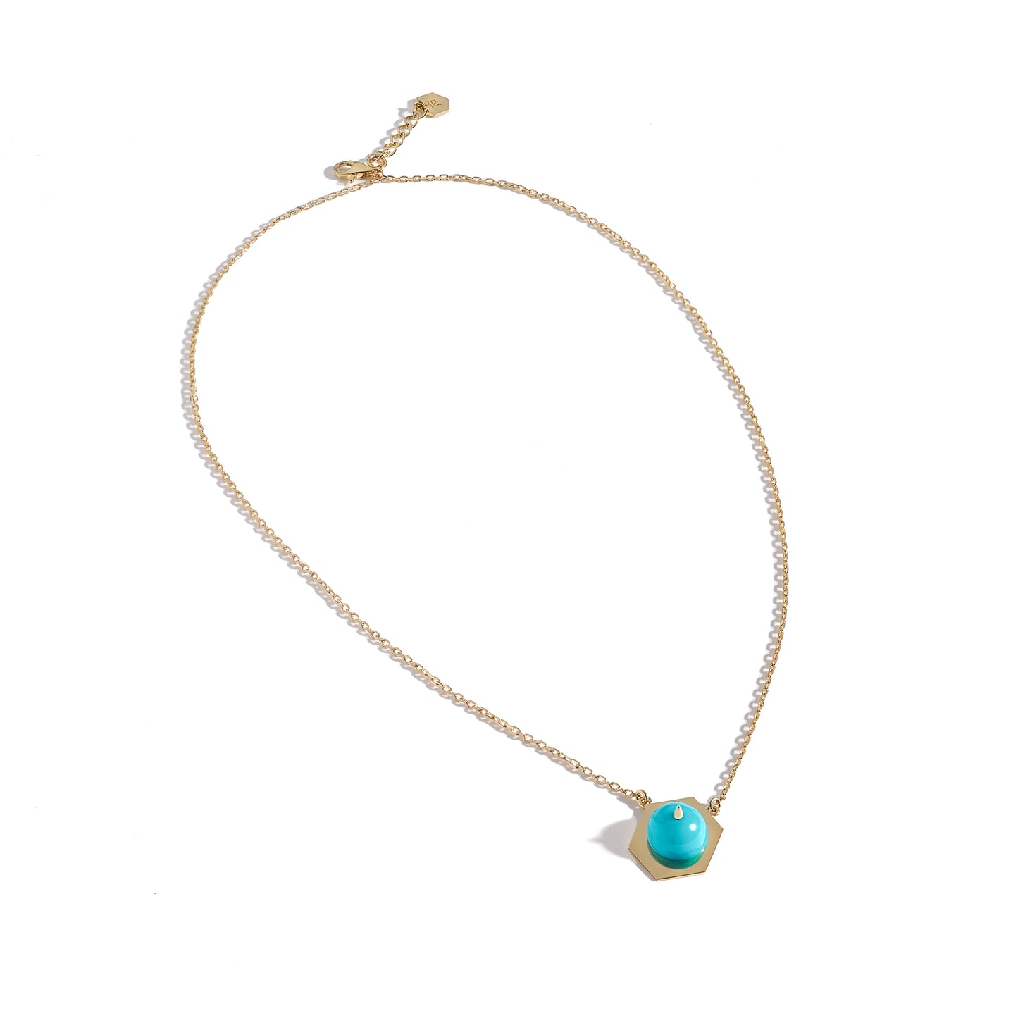Tergum VII Collier, Hex 1, Turquoise