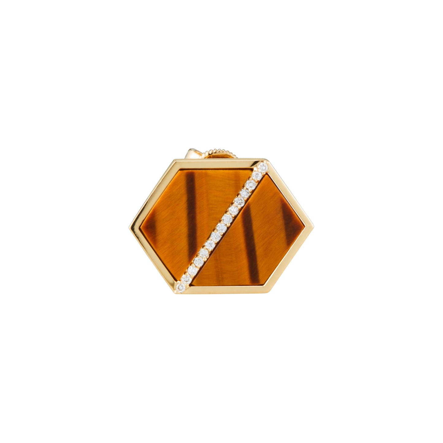 VOID Filled By You Boucle d'Oreilles, Diagonal, L'Oeil de Tigre, Diamant