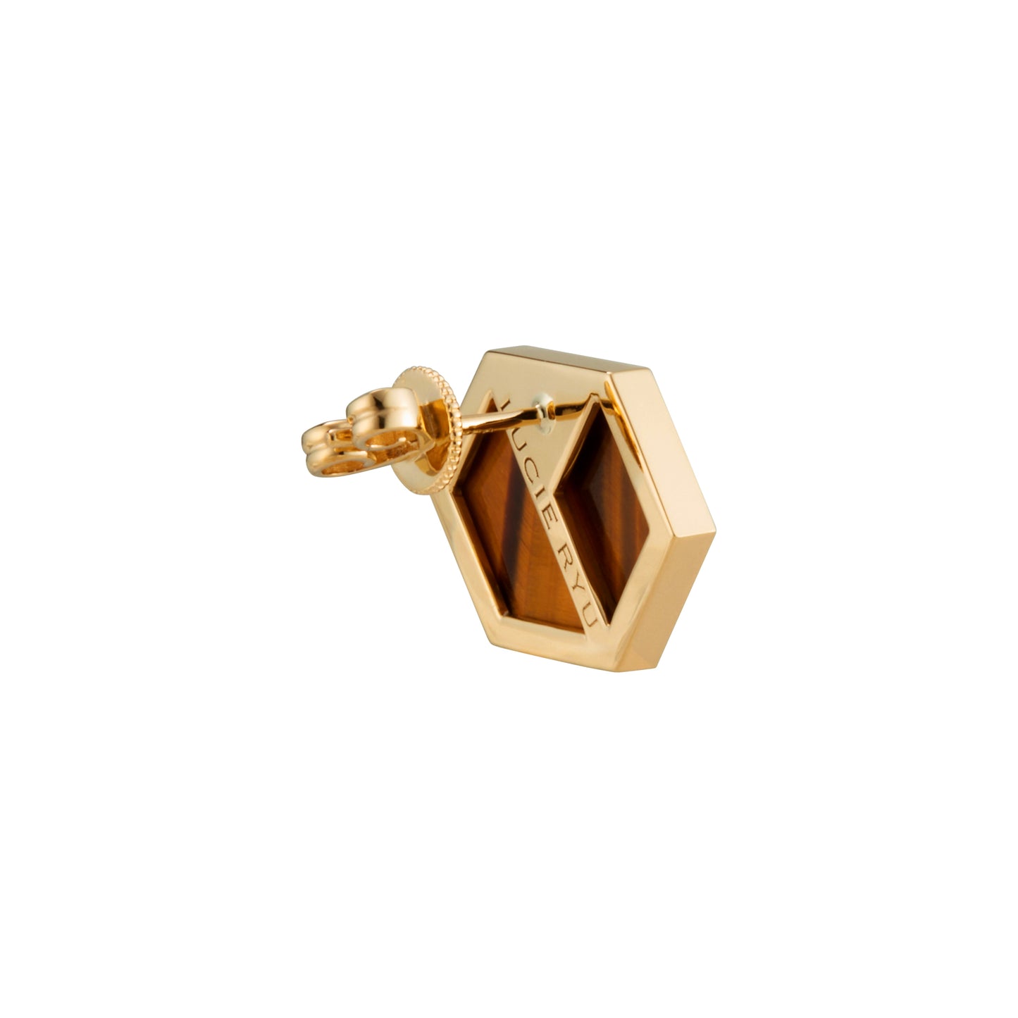 VOID Filled By You Boucle d'Oreilles, Diagonal, L'Oeil de Tigre, Diamant