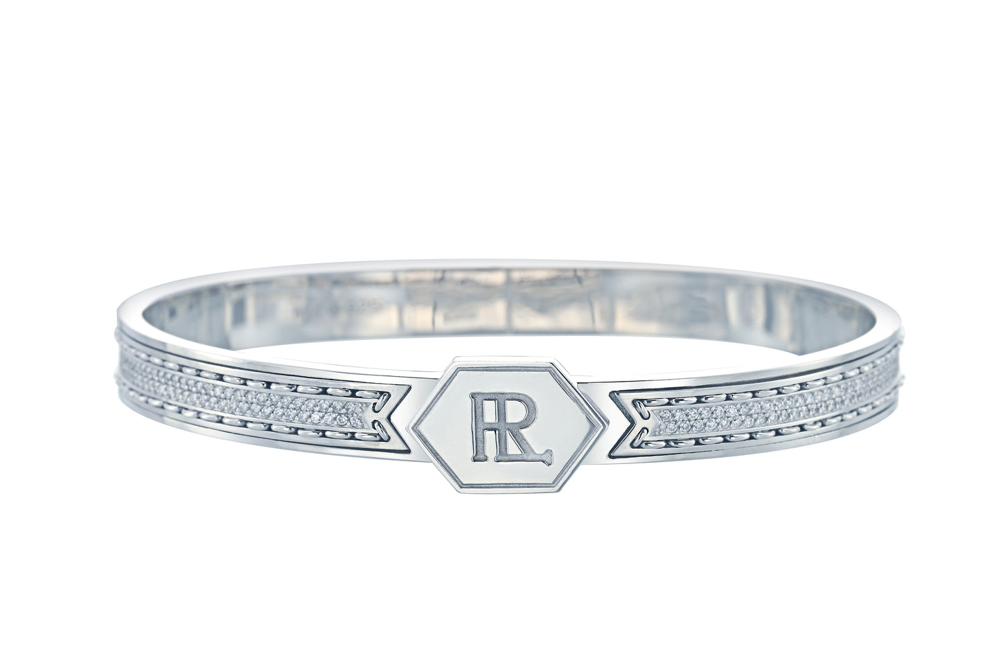 Twined Bracelet, Diamond, Pavé