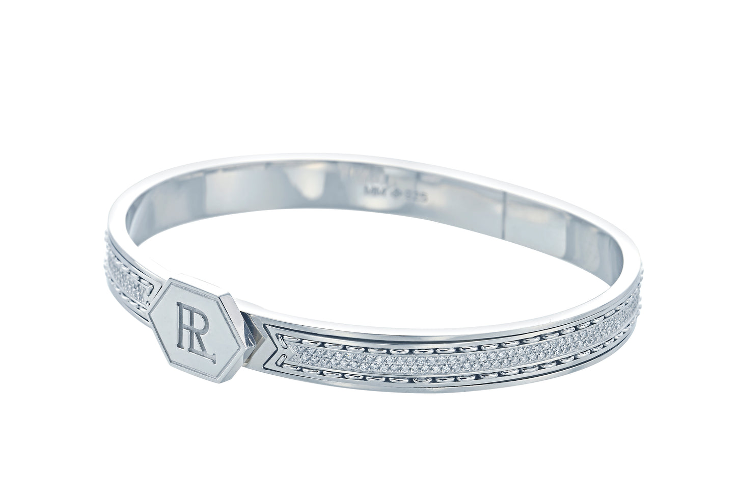 Twined Bracelet, Diamond, Pavé
