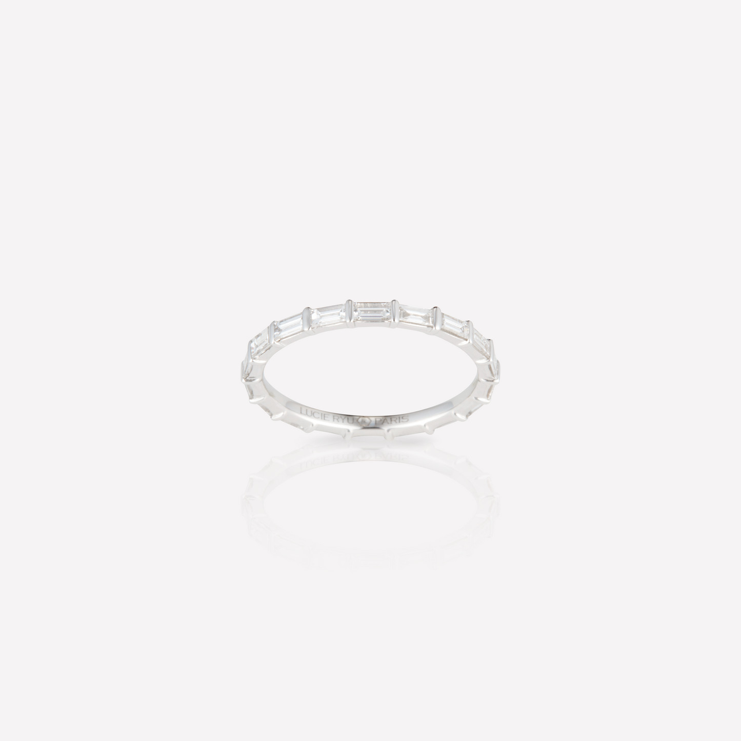 Alliance Demi-Éternité de style Superposé, Diamant