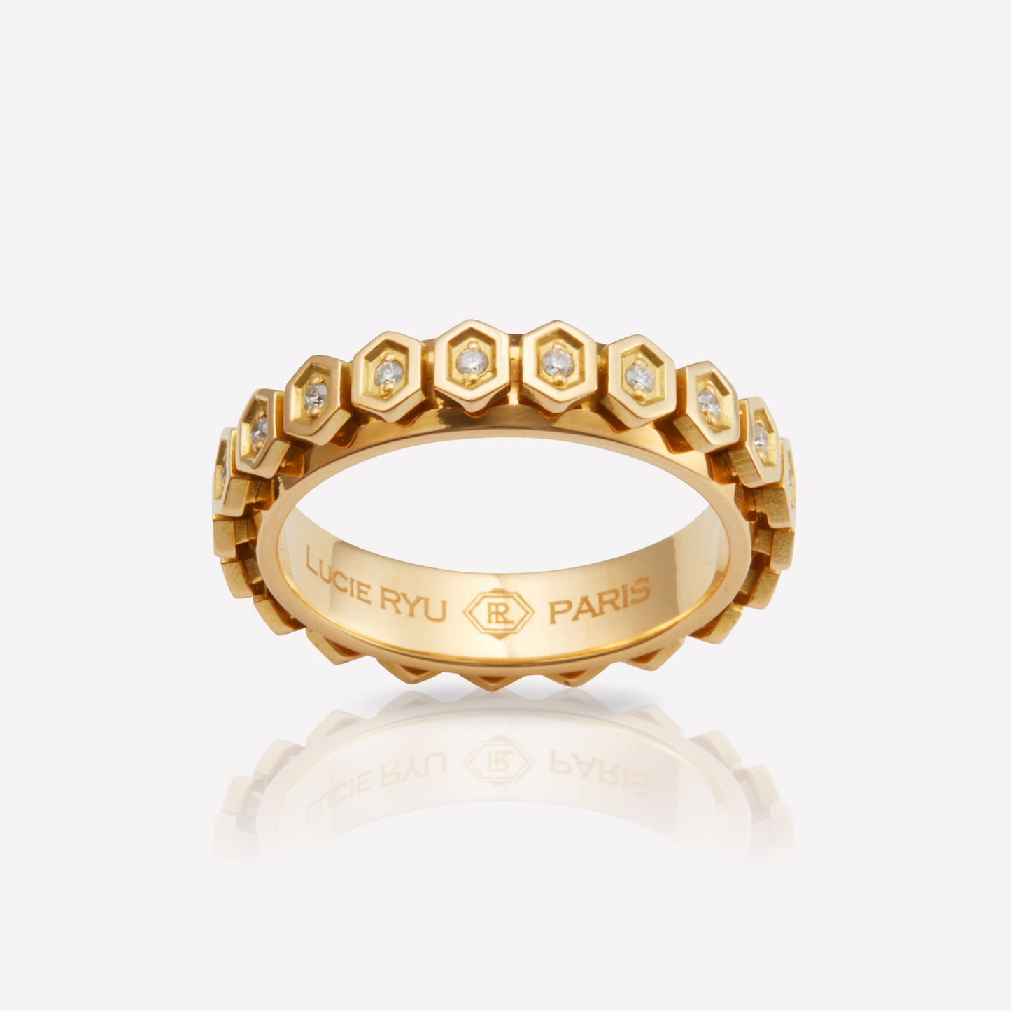 Série Hex Bague, Hex Éternel, Diamant Blanc