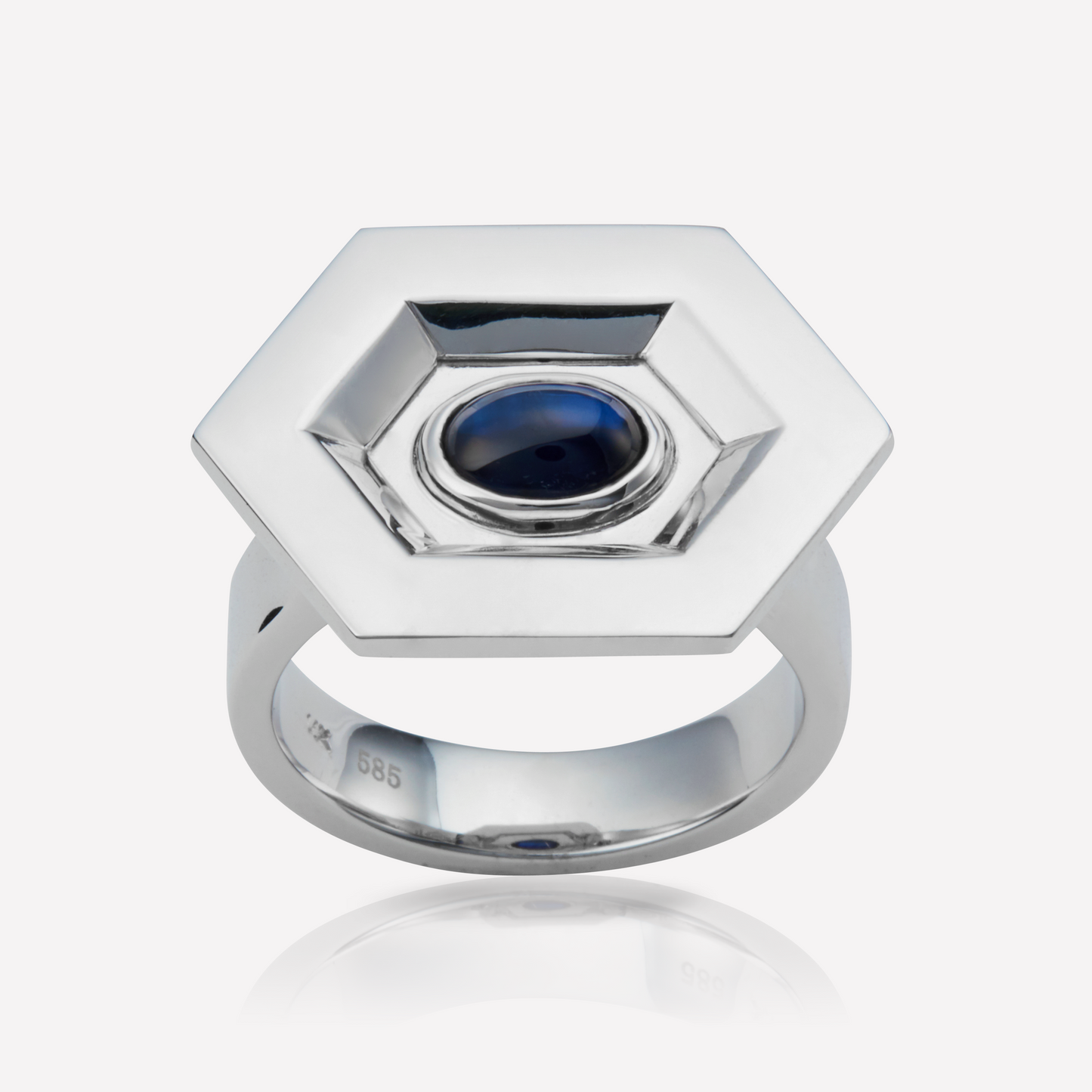 Série Hex Bague, Artefact, Saphir Bleu