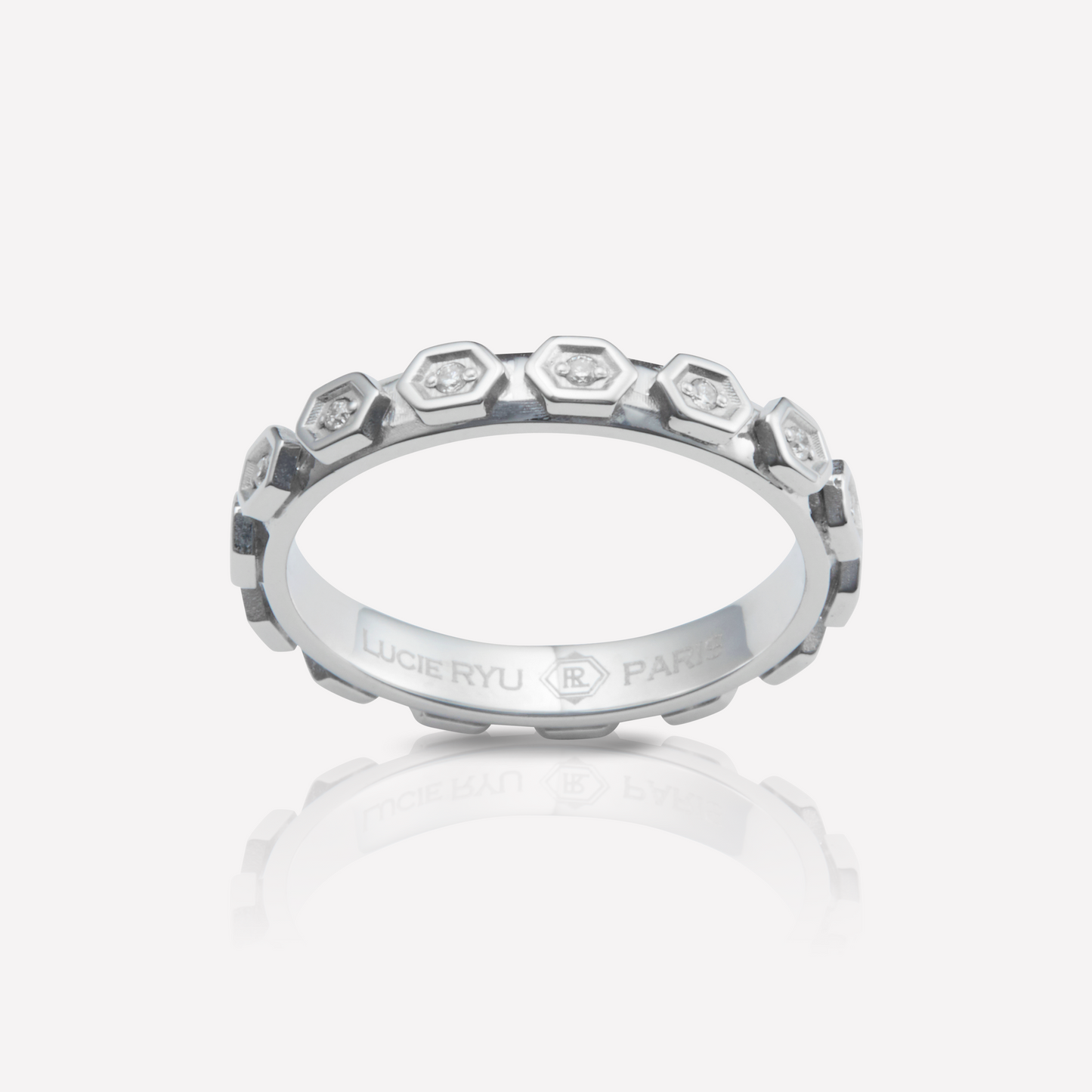 Série Hex Bague, Hex Éternel, Diamant Blanc