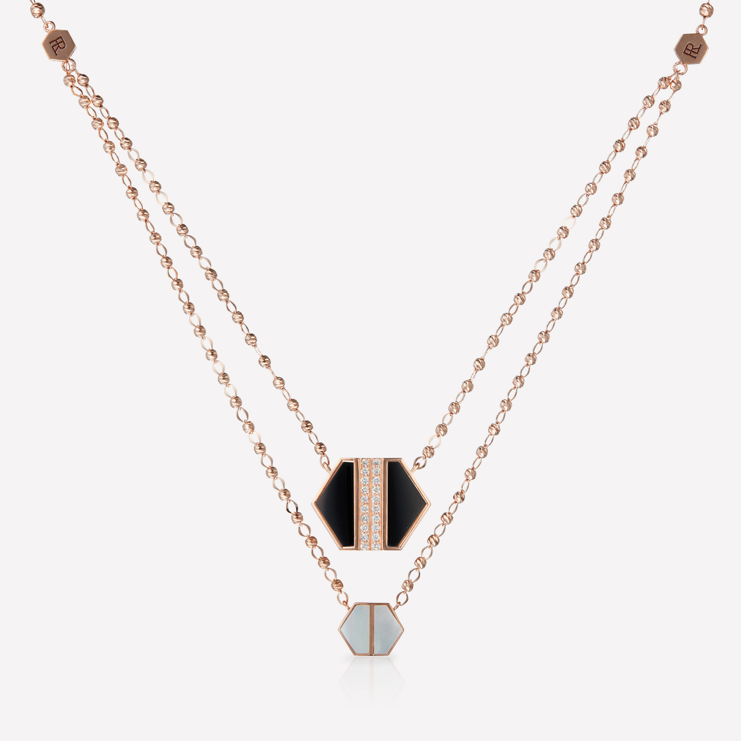 VOID Filled By You Collier, Grand, Spinel Noir, Diamant G