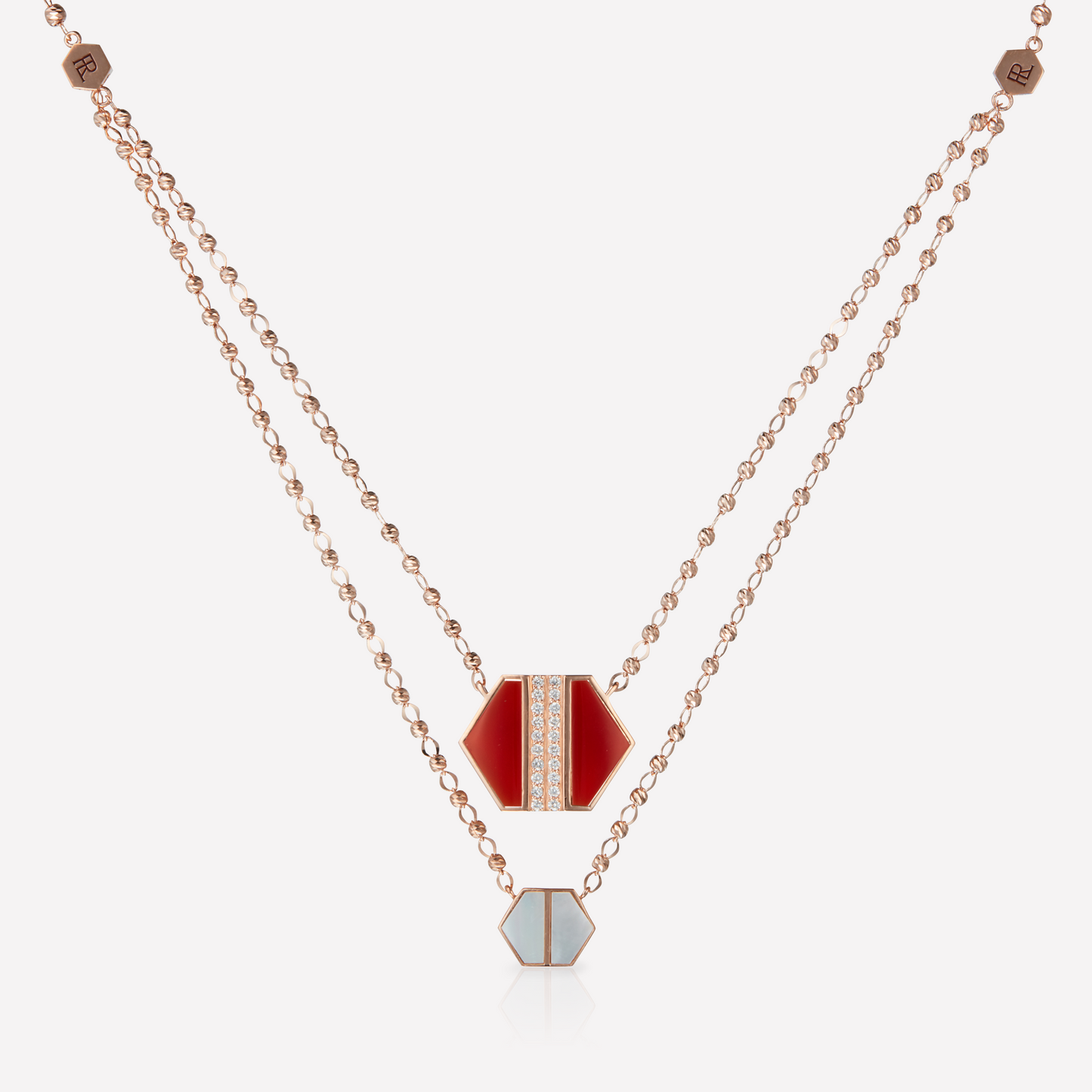 VOID Filled By You Collier, Grand, Cornaline, Diamant G
