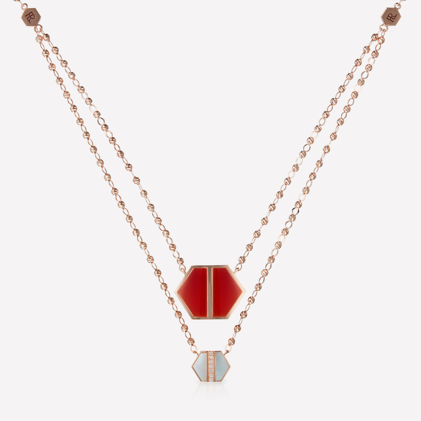 VOID Filled By You Collier, Grand, Cornaline, Diamant P