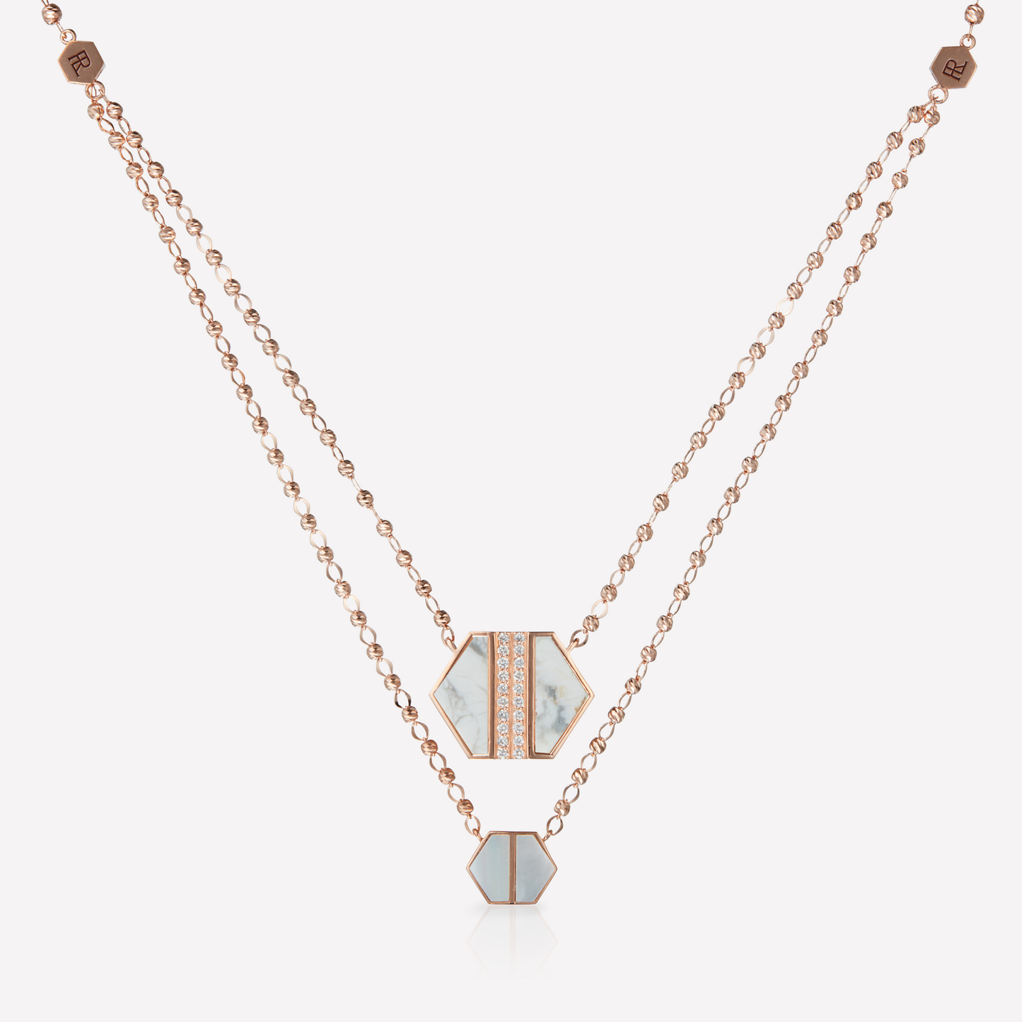 VOID Filled By You Collier, Grand, Howlite, Diamant G