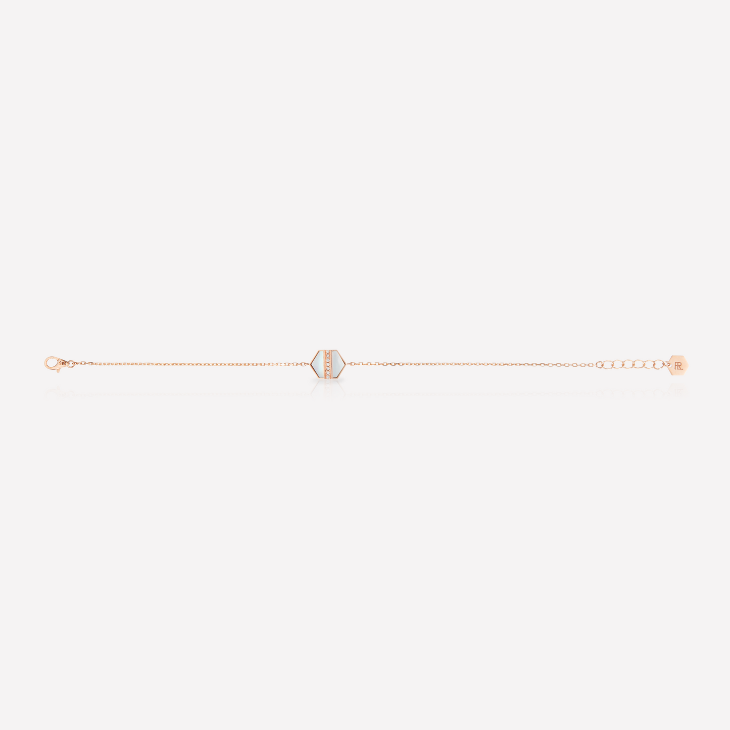 VOID Filled By You Bracelet, Petit, Nacre Blanc, Diamant