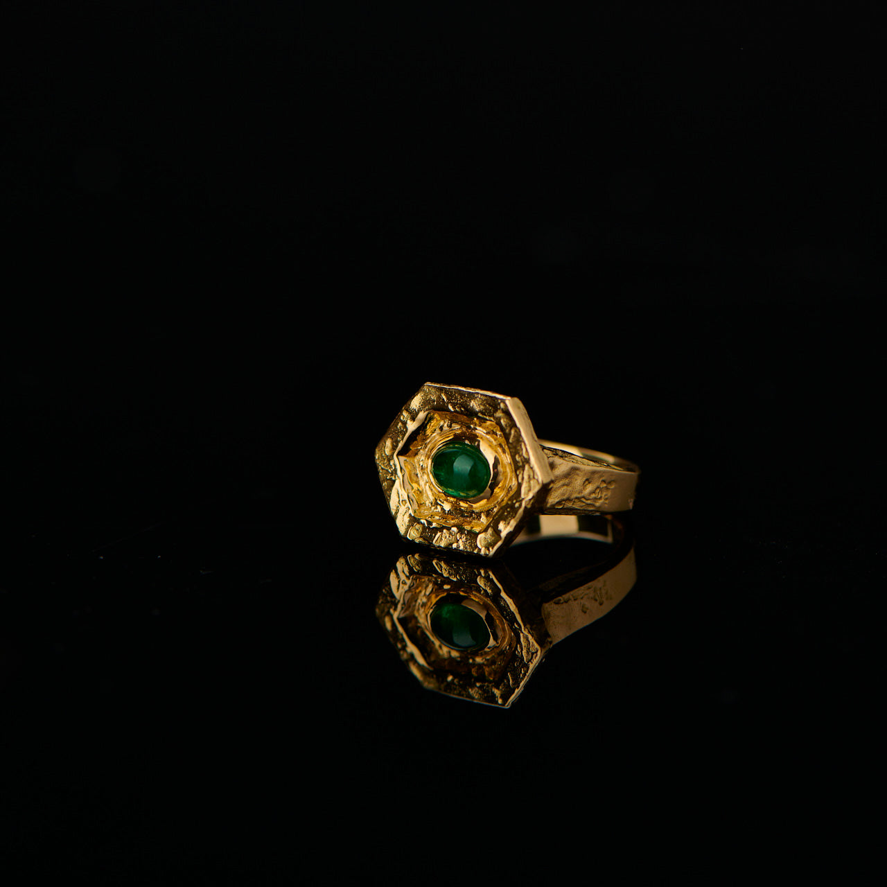 Série Hex Bague, Artefact, Emeraude Vert