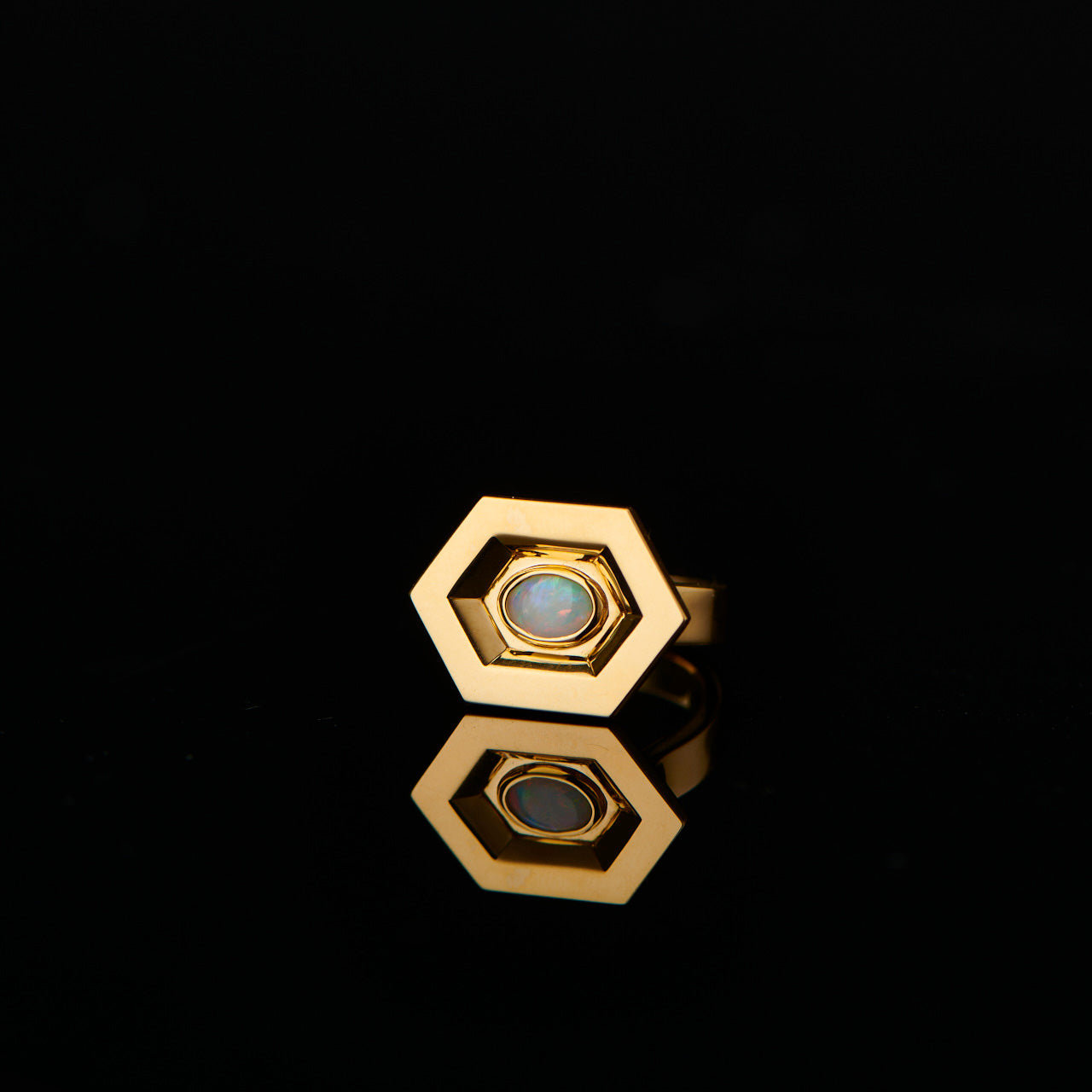 Série Hex Bague, Artefact, Saphir Bleu
