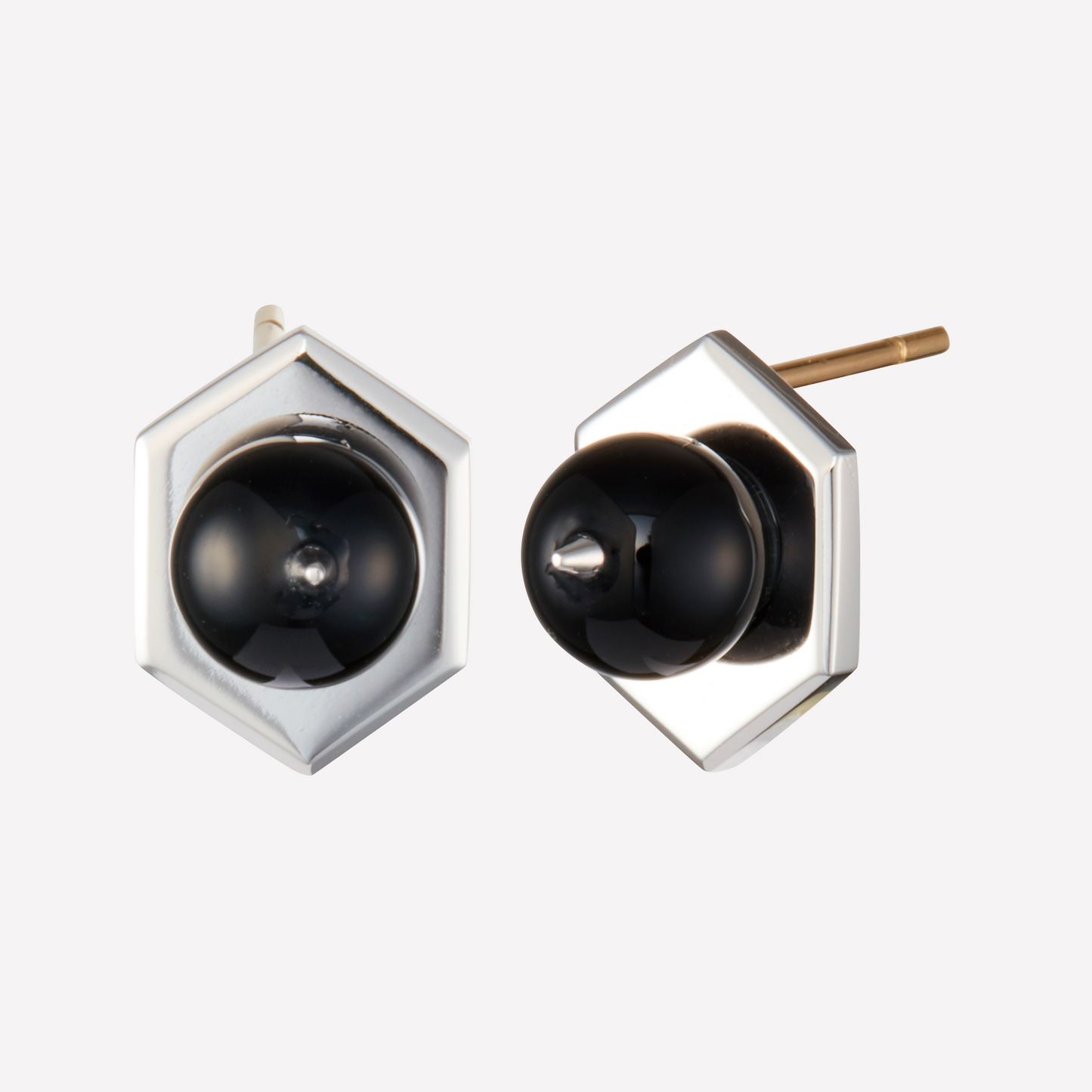 Tergum VII Boucle d'Oreilles, Hex 1, Spinel Noir