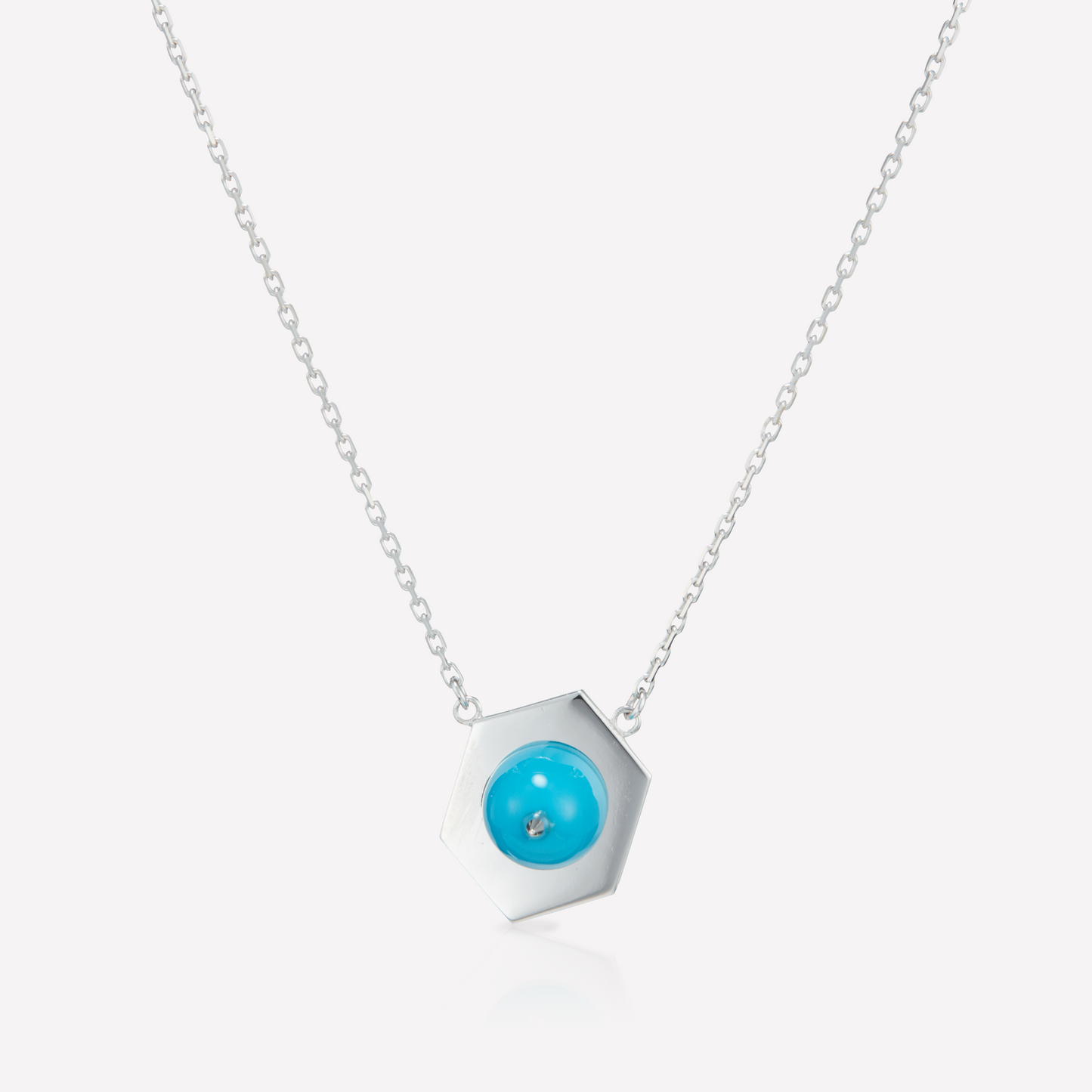 Tergum VII Collier, Hex 1, Turquoise