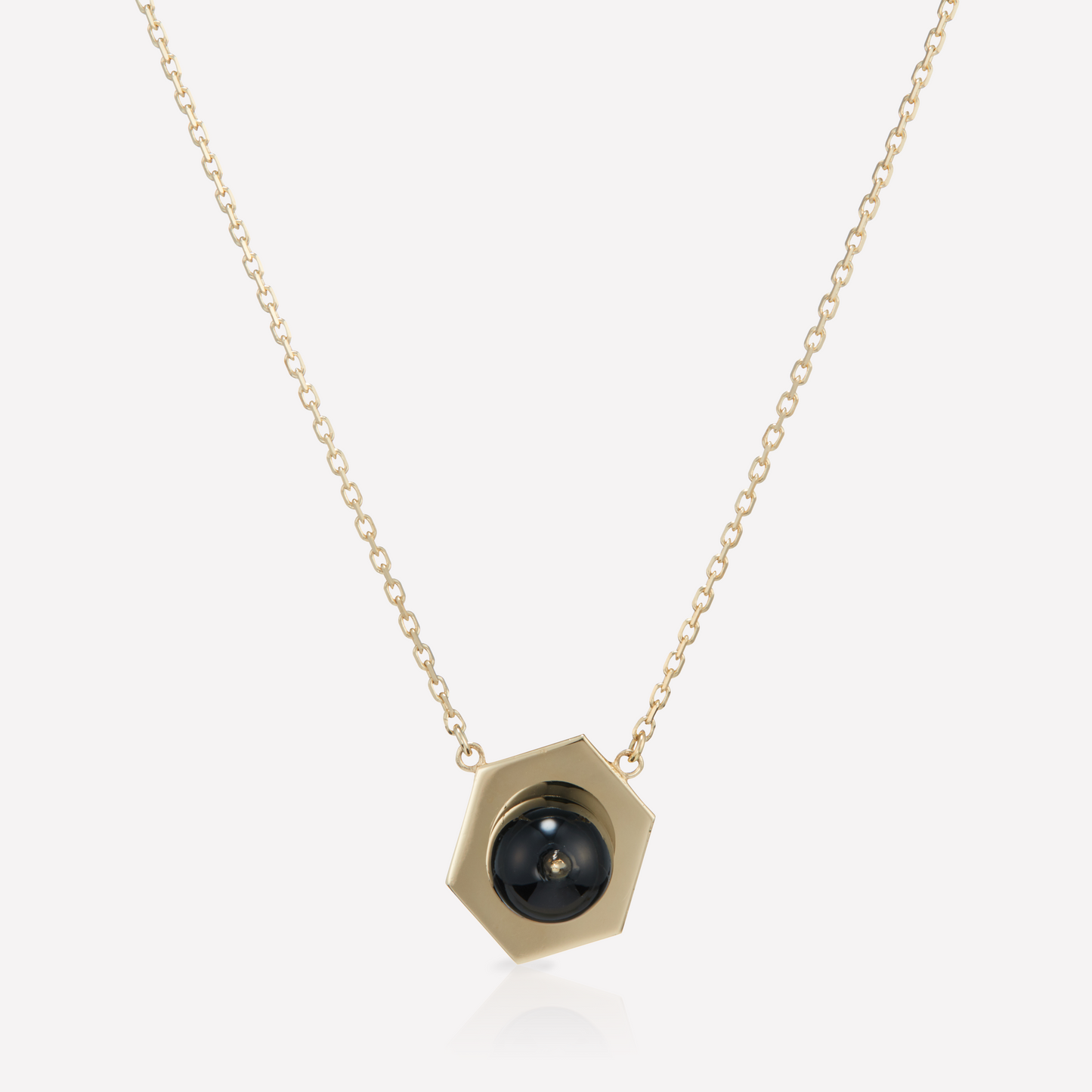 Tergum VII Collier, Hex 1, Spinel Noir