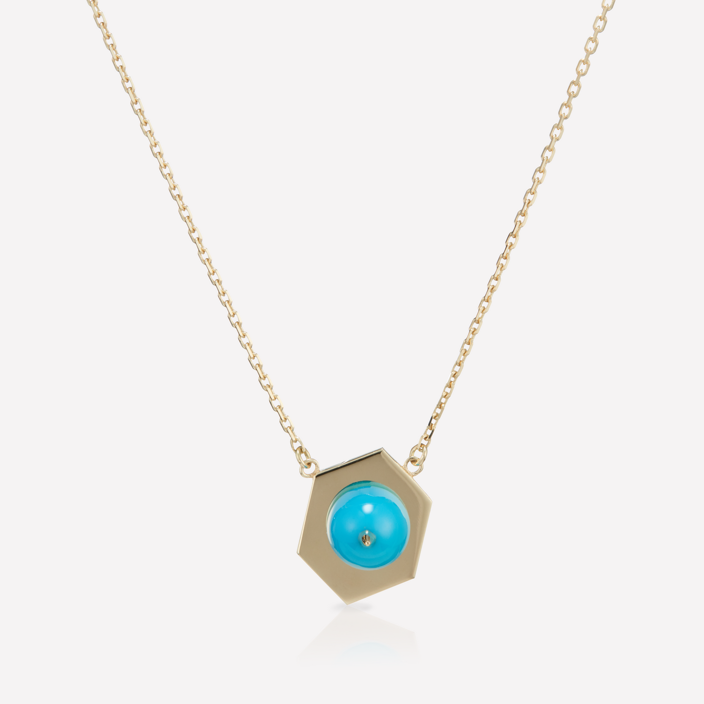 Tergum VII Collier, Hex 1, Turquoise