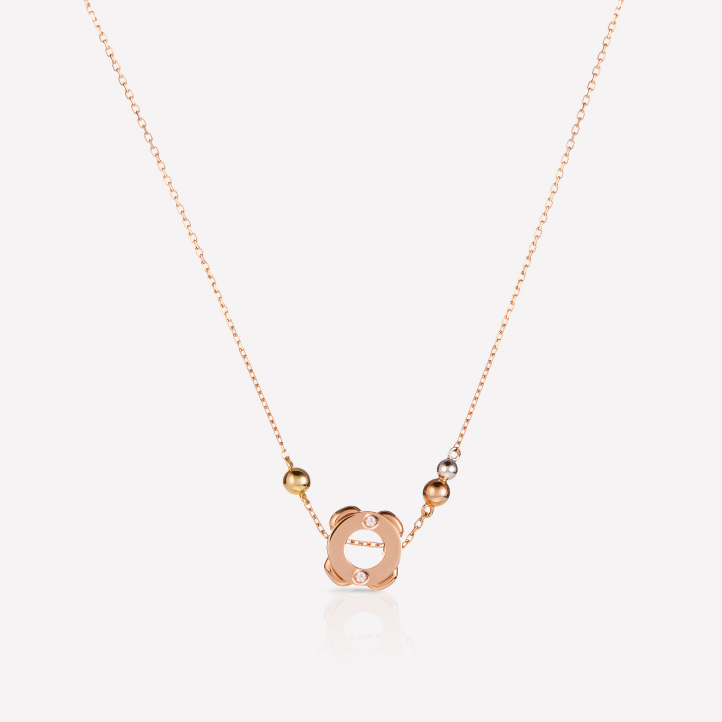 Twined 2,5 Collier, Gouttelttes, Diamant