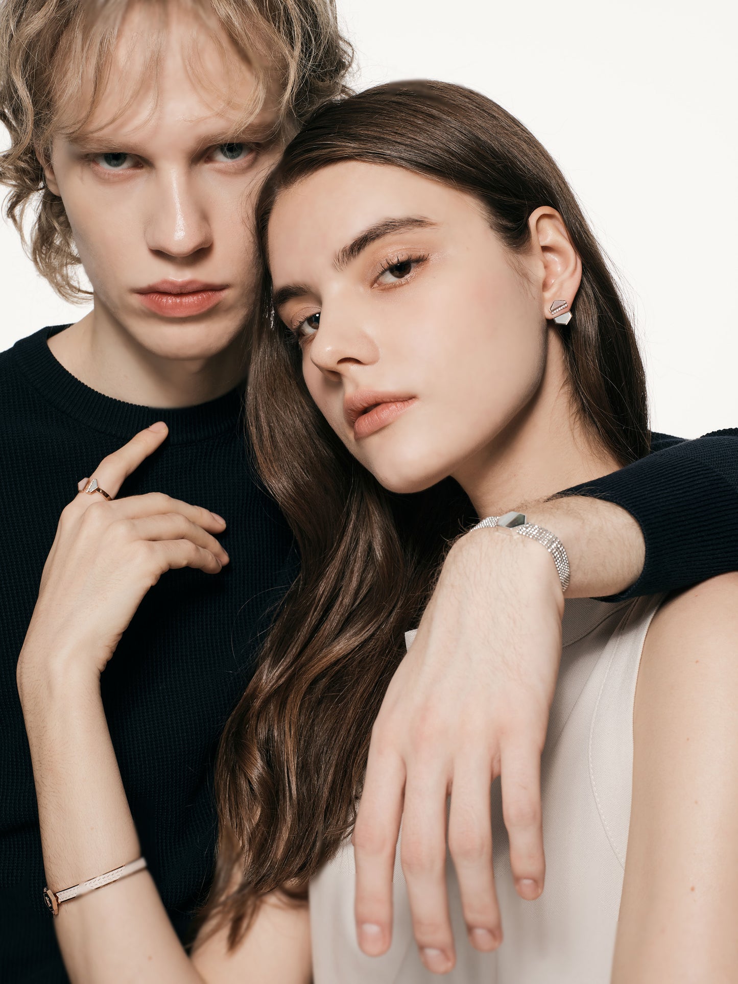 VOID Filled By You Bracelet, Montre, Nacre Noir&Blanc