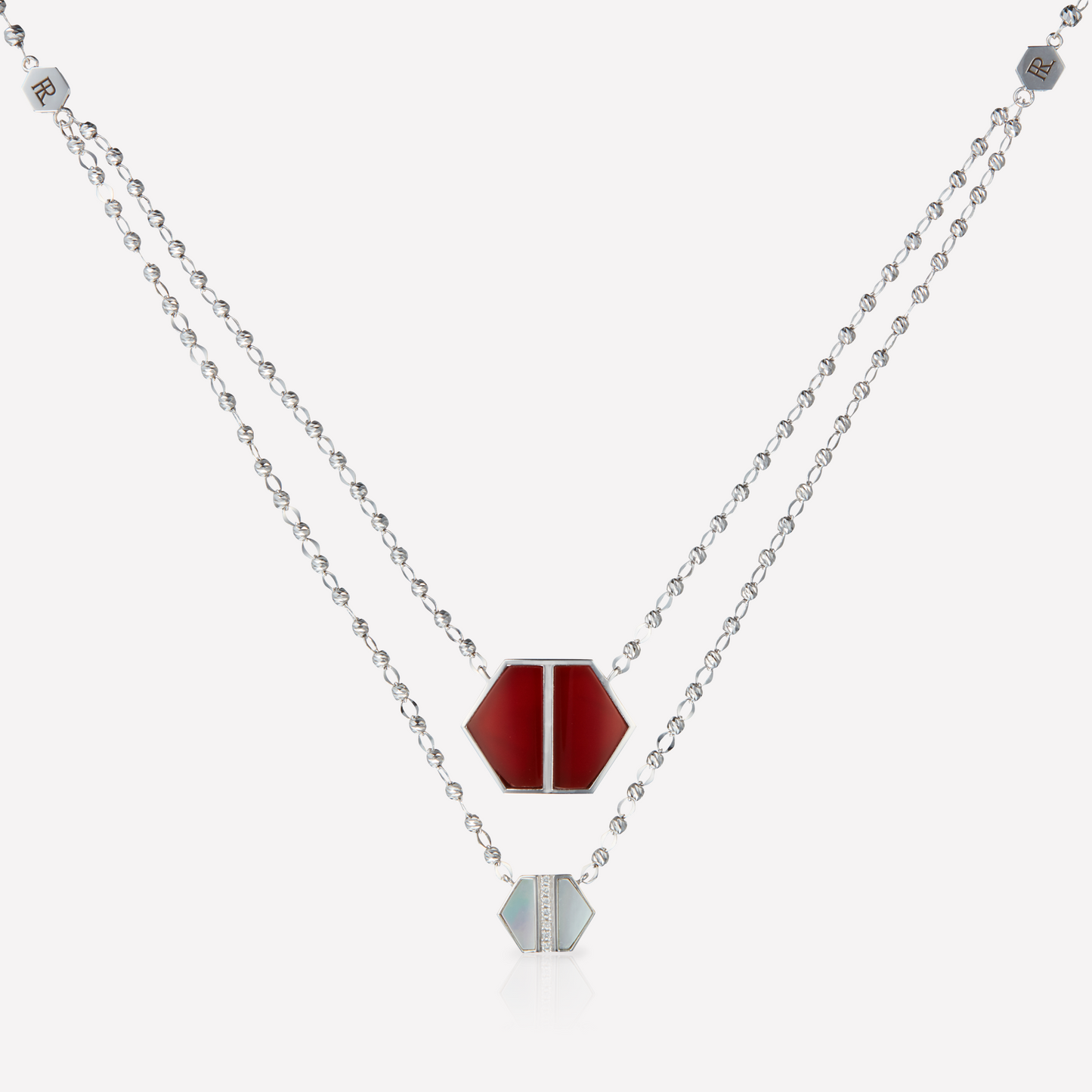VOID Filled By You Collier, Grand, Cornaline, Diamant P