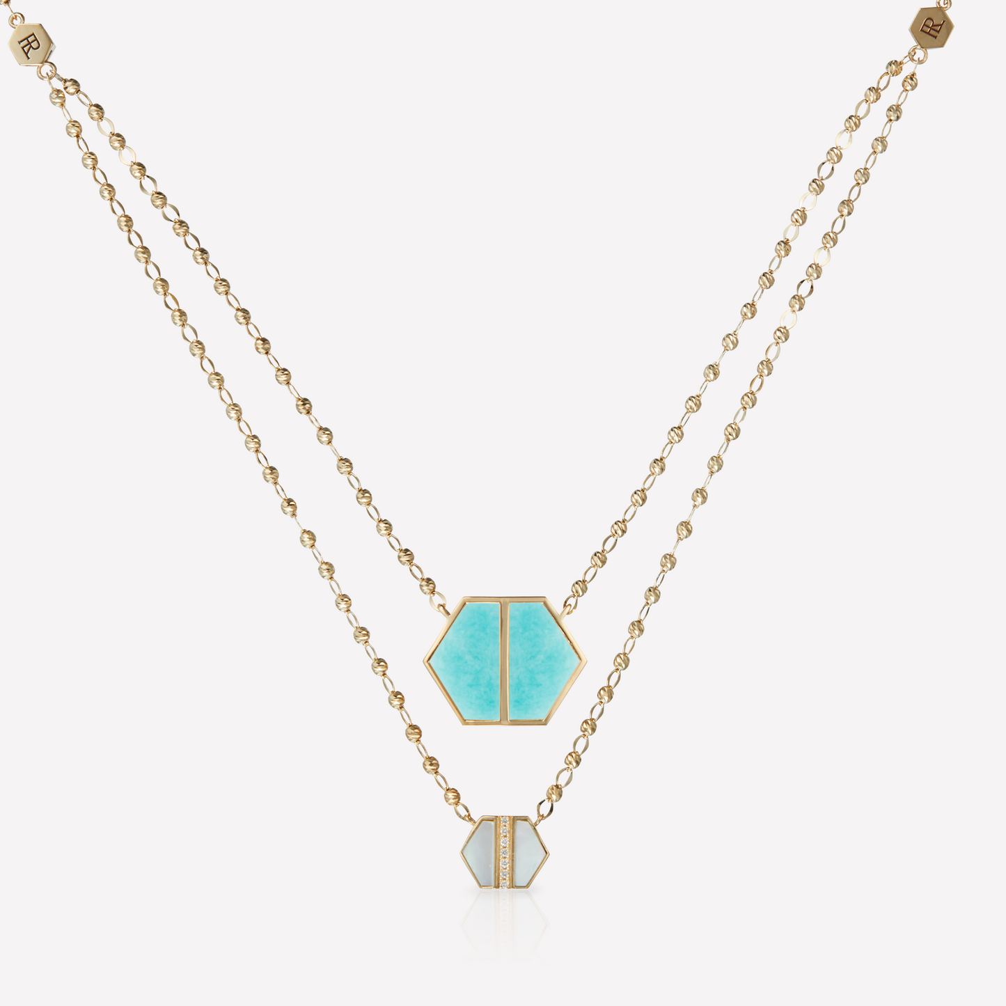 VOID Filled By You Collier, Grand, Amazonite, Diamant P