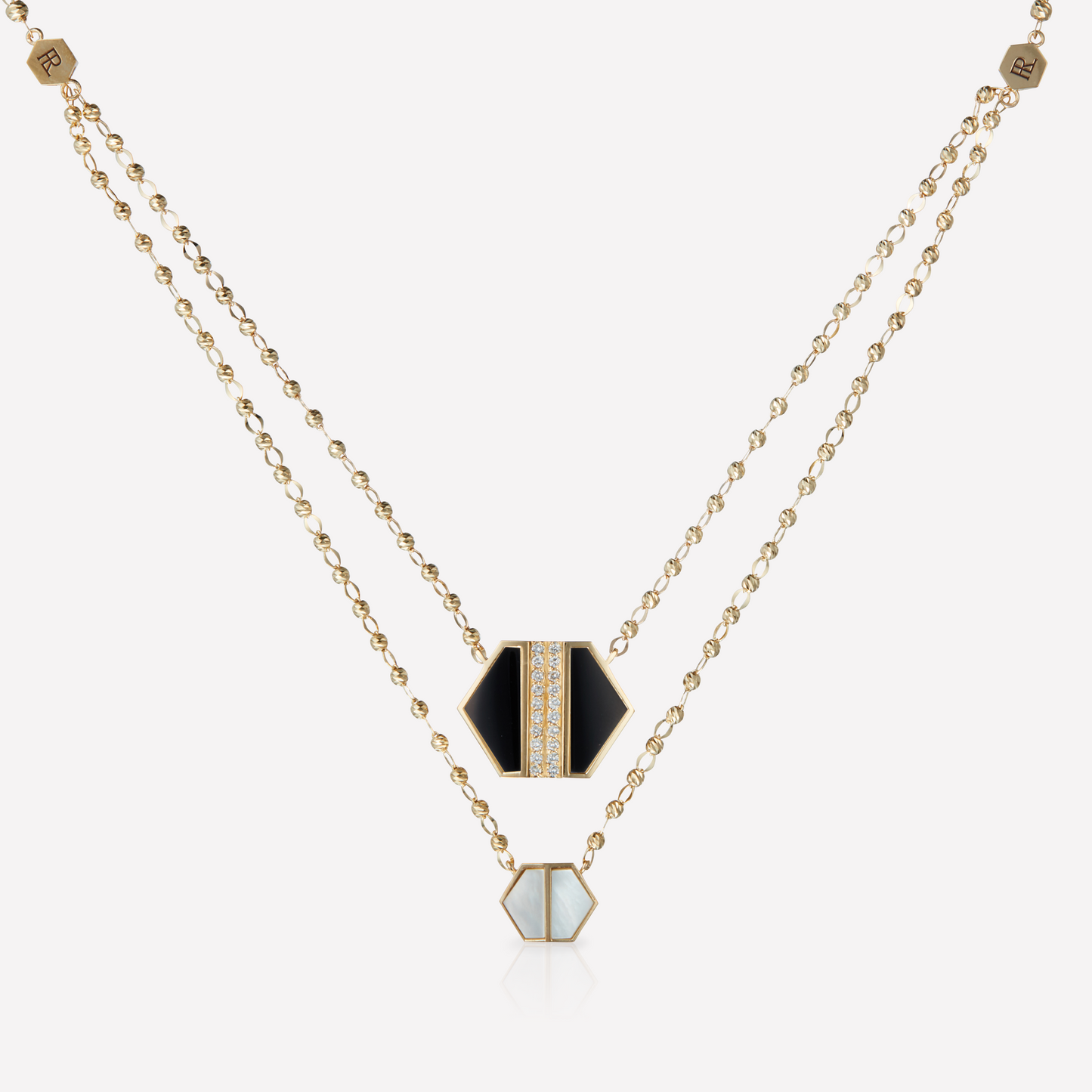 VOID Filled By You Collier, Grand, Spinel Noir, Diamant G