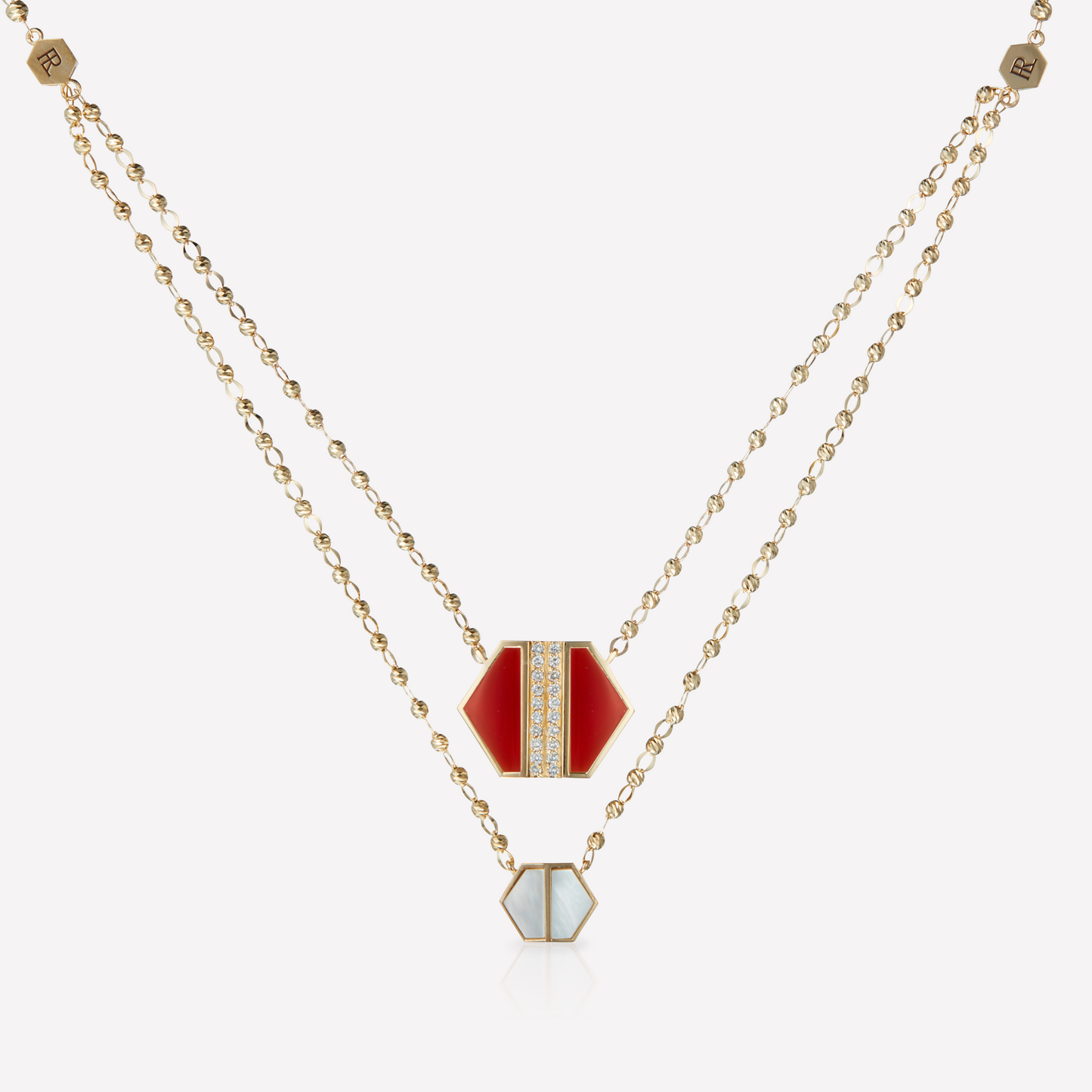VOID Filled By You Collier, Grand, Cornaline, Diamant G
