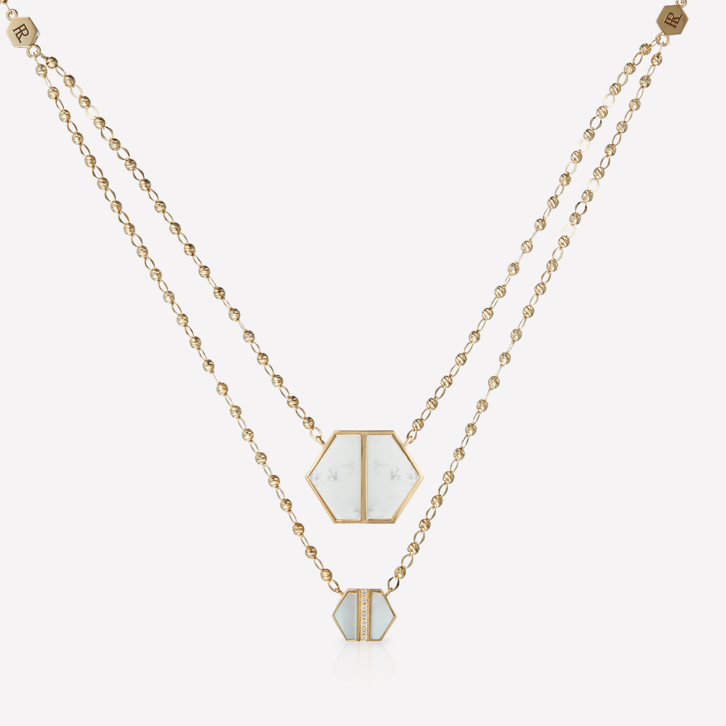 VOID Filled By You Collier, Grand, Howlite, Diamant P
