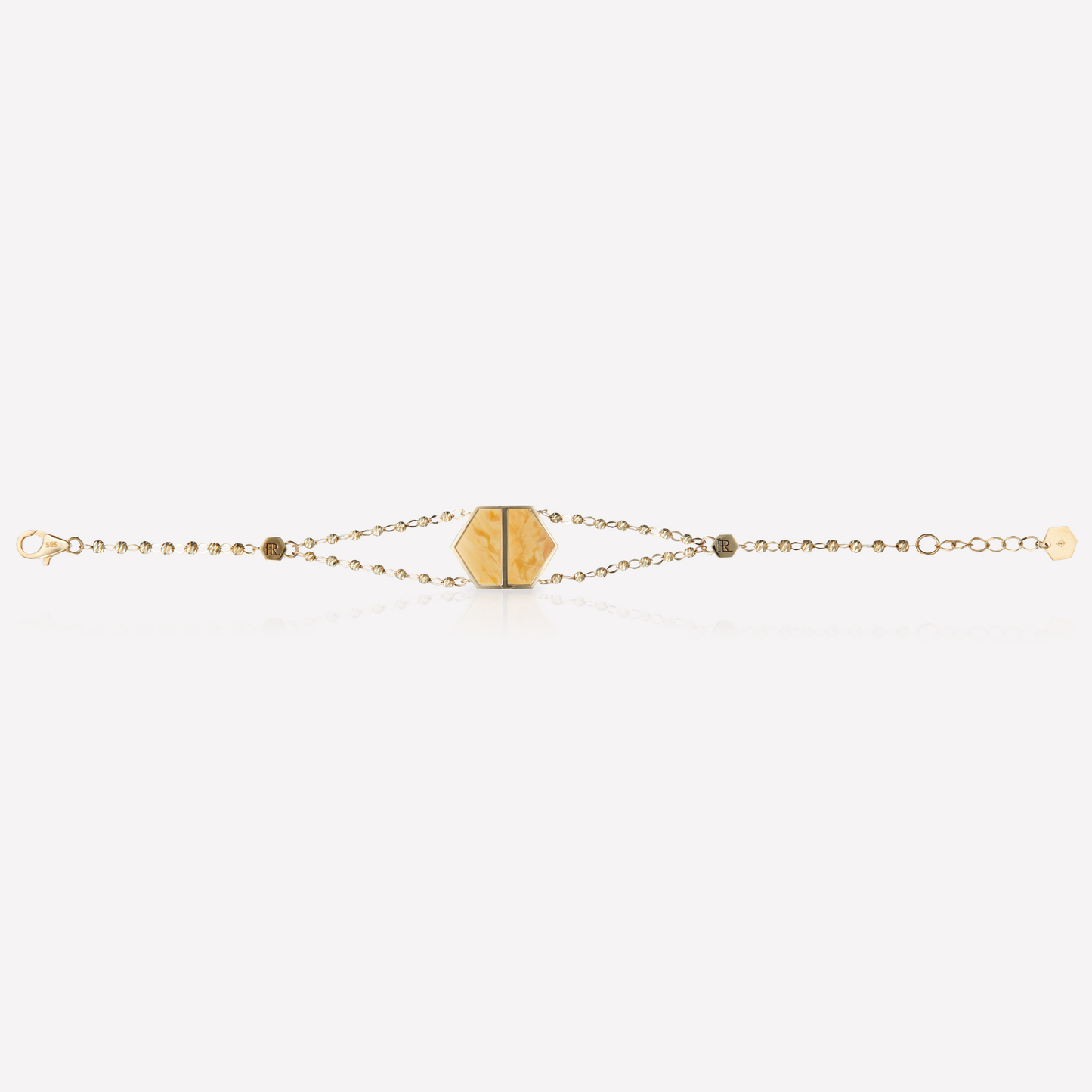 VOID Filled By You Bracelet, Grand, Jaspe Jaune