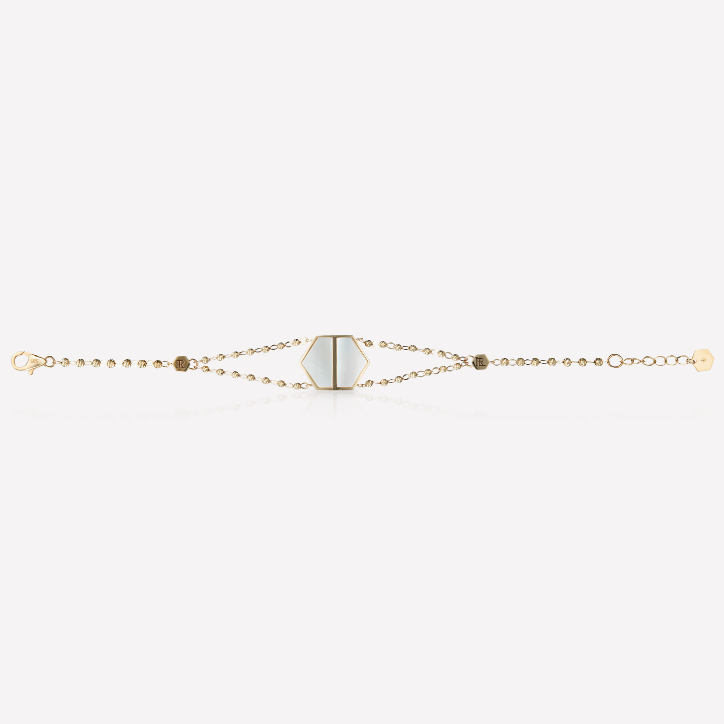 VOID Filled By You Bracelet, Grand, Nacre Blanc