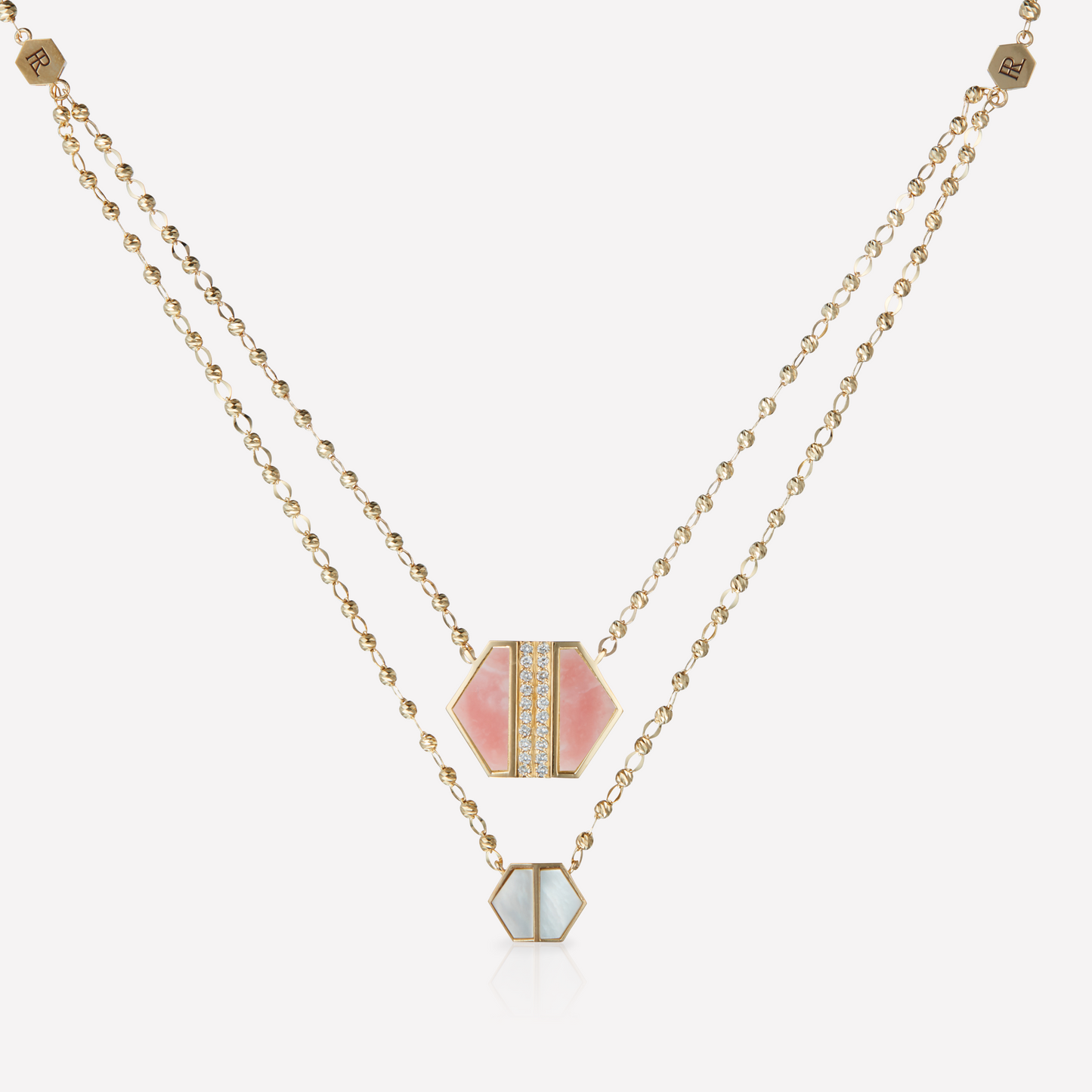 VOID Filled By You Collier, Grand, Opale Rose, Diamant G