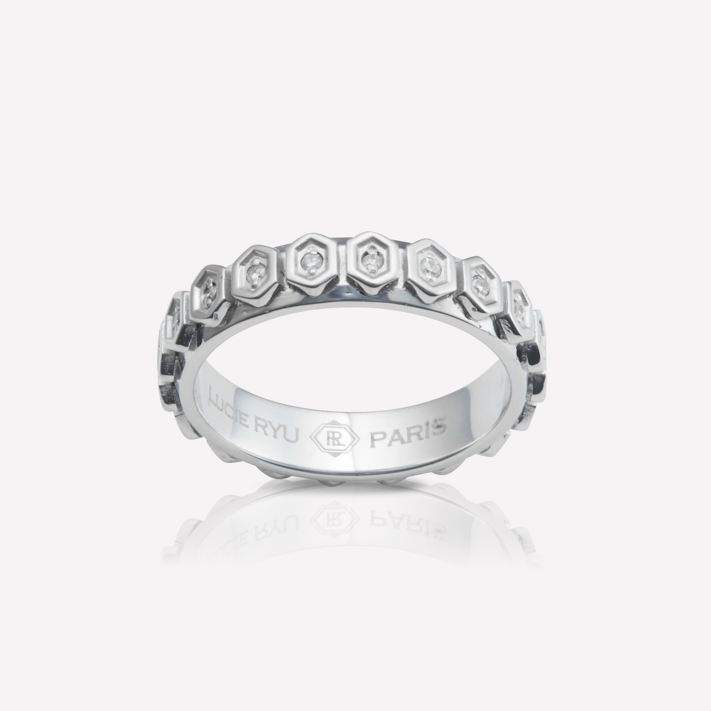 Série Hex Bague, Hex Éternel, Diamant Blanc