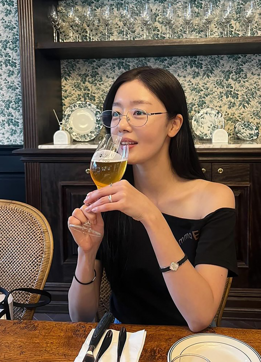 Han Sunhwa with Twined Leather Bracelet