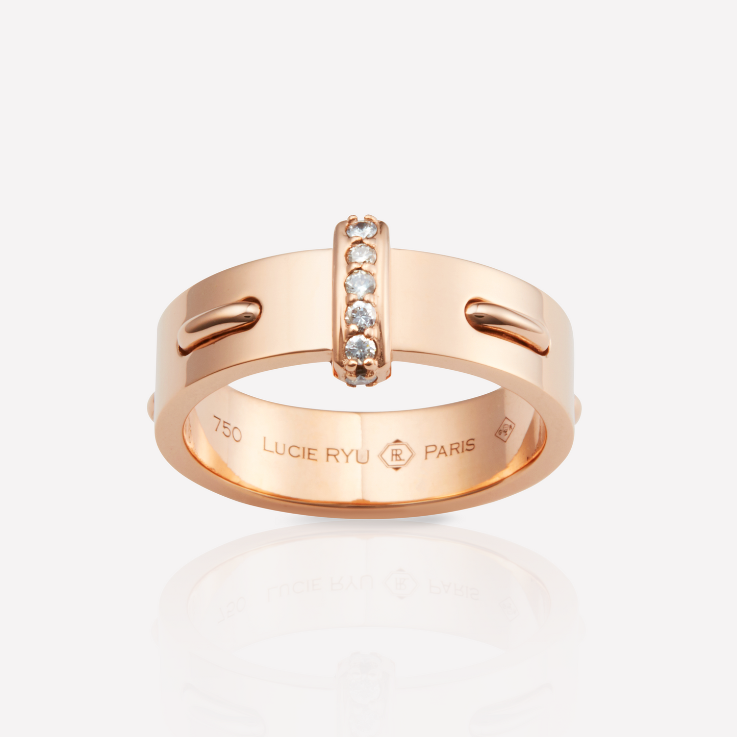 Twined 7,0 Bague, Diamant Bande
