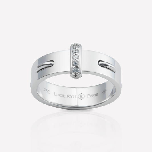 Twined 7,0 Bague, Diamant Bande