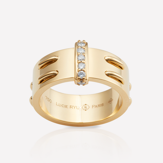 Twined 8,0 Bague, Diamant Bande