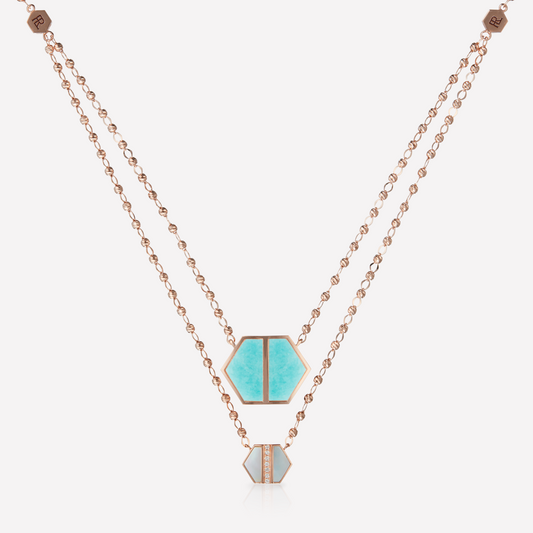 VOID Filled By You Collier, Grand, Amazonite, Diamant P