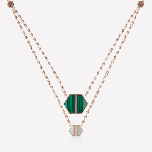 VOID Filled By You Collier, Grand, Malachite, Diamant P