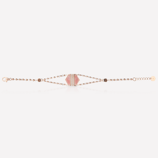VOID Filled By You Bracelet, Grand, Opale Rose, Diamant