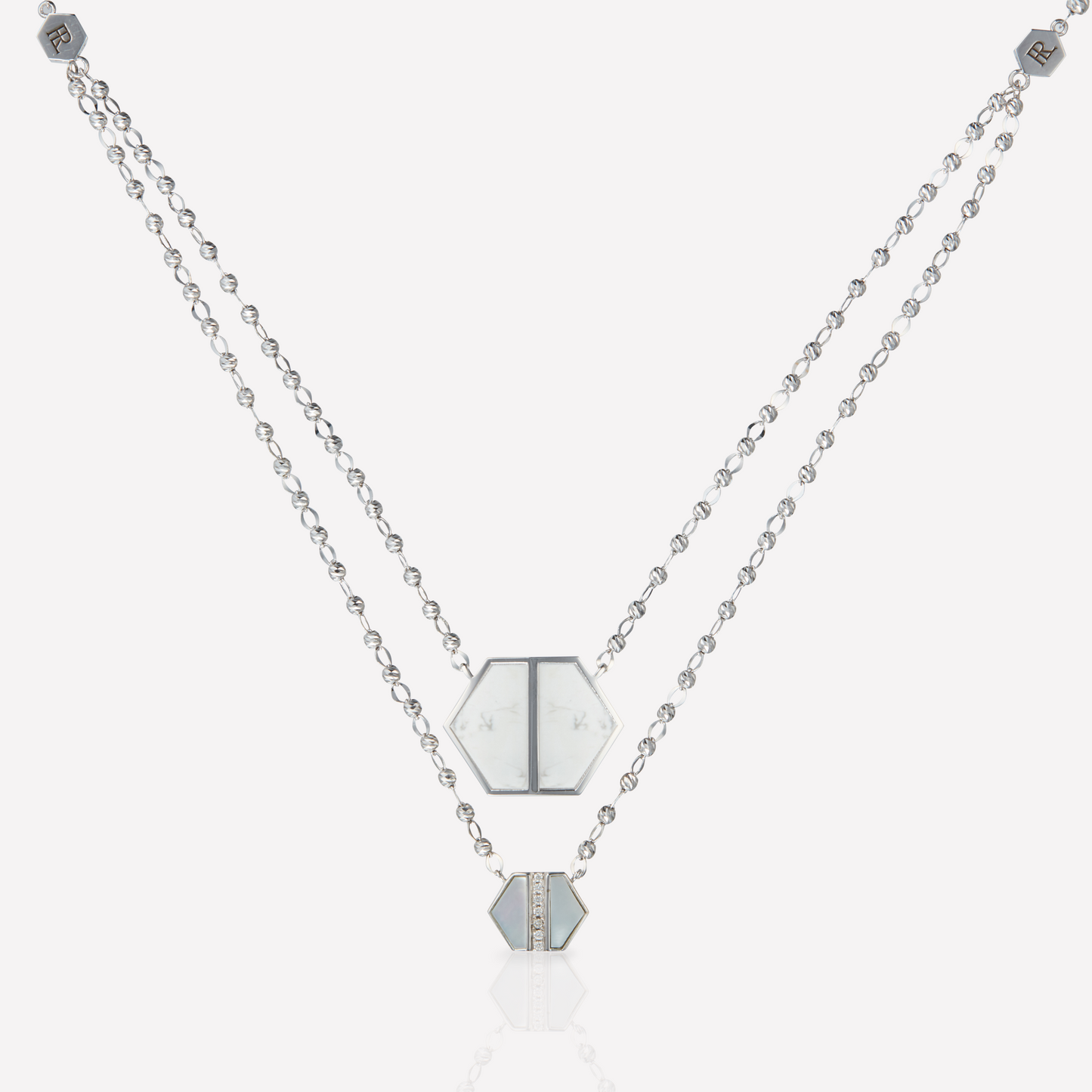 VOID Filled By You Collier, Grand, Howlite, Diamant P