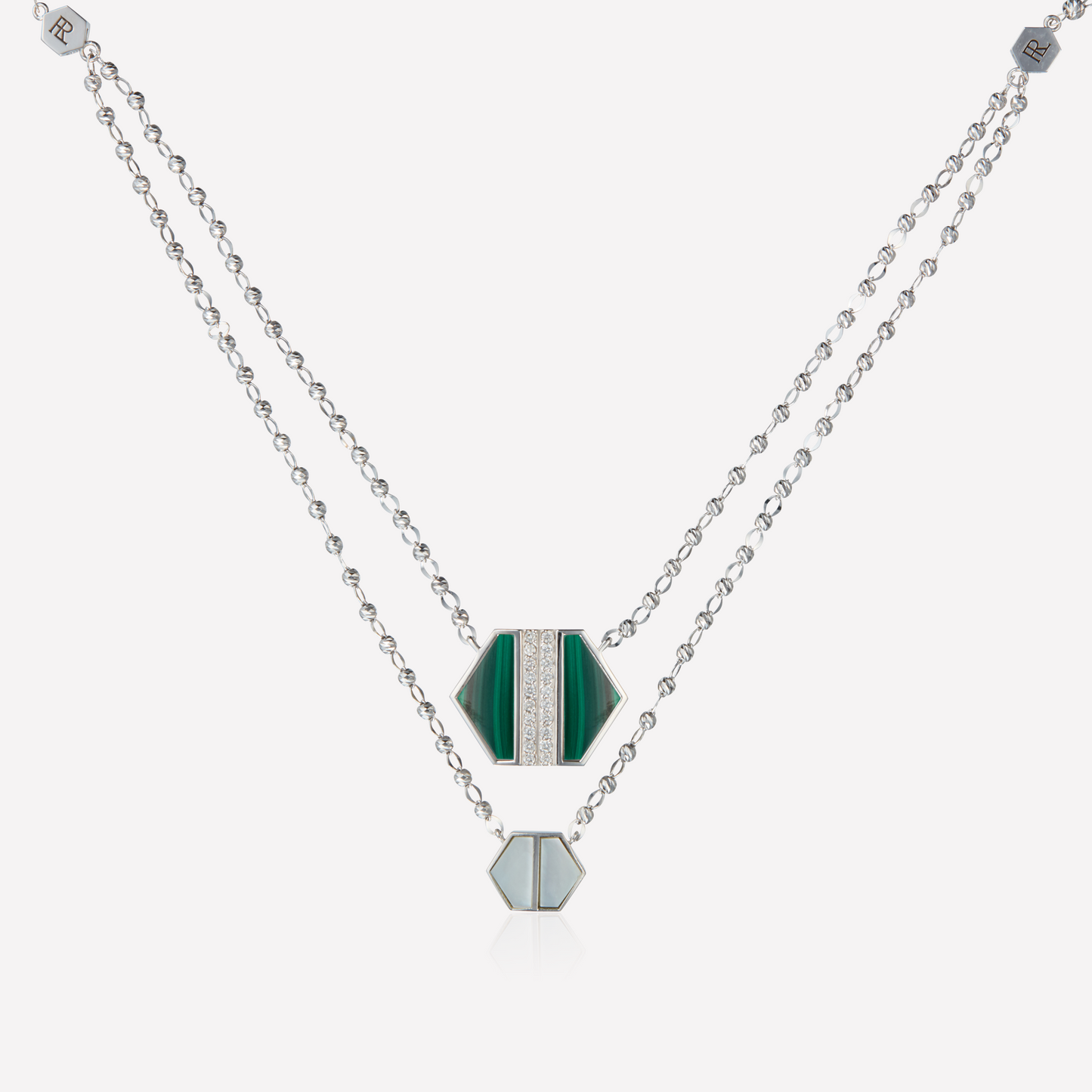VOID Filled By You Collier, Grand, Malachite, Diamant G