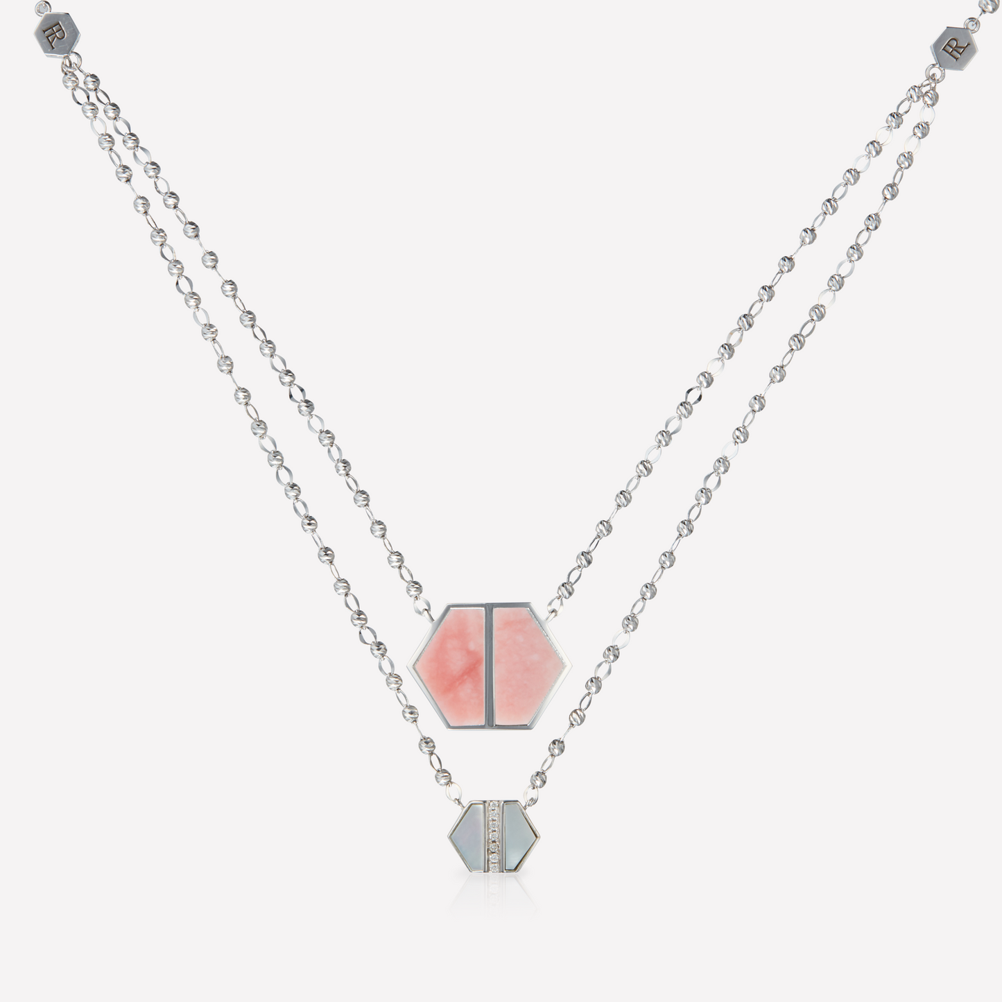 VOID Filled By You Collier, Grand, Opale Rose, Diamant P