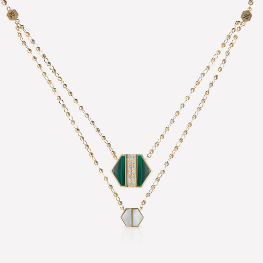 VOID Filled By You Collier, Grand, Malachite, Diamant G